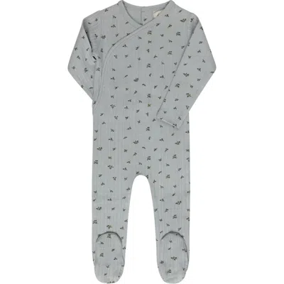 Ely's & Co. Babies'  Floral Pointelle Collection In Blue