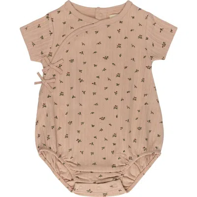 Ely's & Co. Kids'  Floral Pointelle Collection In Brown