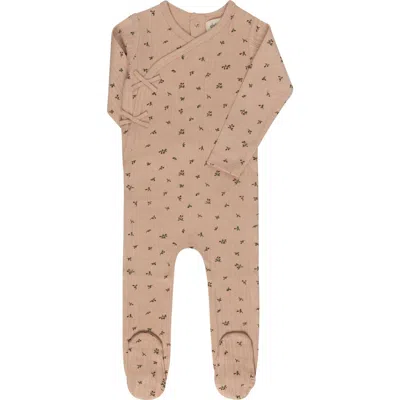 Ely's & Co. Babies'  Floral Pointelle Collection In Brown