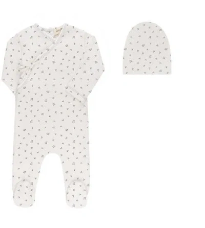 Ely's & Co. Kids'  Floral Pointelle Collection In Neutral