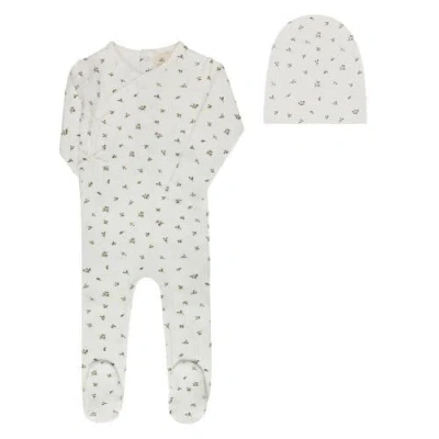 Ely's & Co. Kids'  Floral Pointelle Collection In White