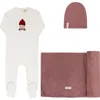 Ely's & Co. French Terry Autumn Kids Collection In Burgundy