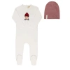 Ely's & Co. French Terry Autumn Kids Collection In White