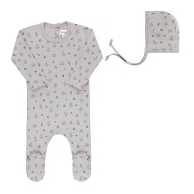 Ely's & Co. Kids'  Garden Floral Print Collection In Gray