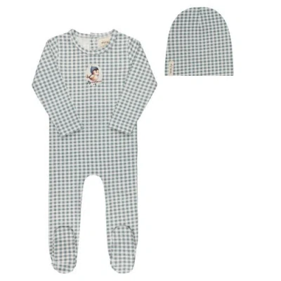 Ely's & Co. Kids'  Gingham Owl Collection In Blue
