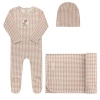 Ely's & Co. Babies'  Gingham Owl Collection In Blue