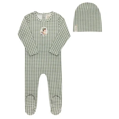 Ely's & Co. Kids'  Gingham Owl Collection In Green