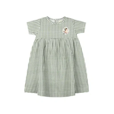Ely's & Co. Babies'  Gingham Owl Collection In Green