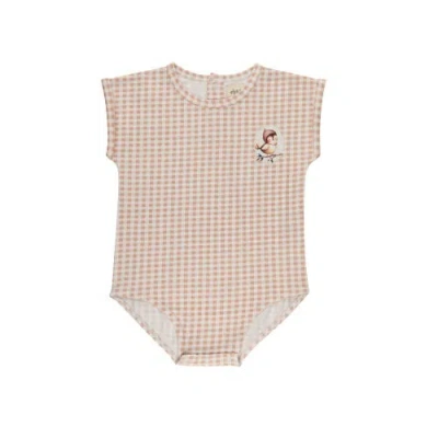 Ely's & Co. Babies'  Gingham Owl Collection In Neutral