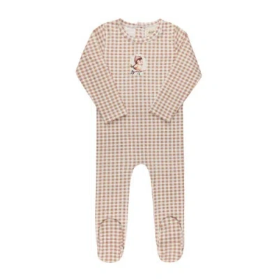 Ely's & Co. Kids'  Gingham Owl Collection In Brown