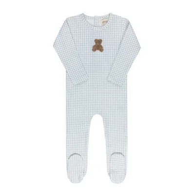 Ely's & Co. Kids'  Gingham Teddy Collection In Blue
