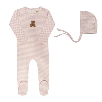 Ely's & Co. Kids'  Gingham Teddy Collection In Pink
