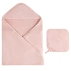 Ely's & Co. Hooded Towel & Washcloth In Pink