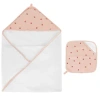 Ely's & Co. Hooded Towel & Washcloth In Pink Cherries