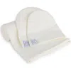 Ely's & Co. Jersey Knit Cotton Swaddle Blanket And Beanie Gift Set In Ivory