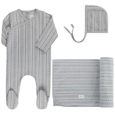Ely's & Co. Kids'  Linear Tulip Collection In Gray