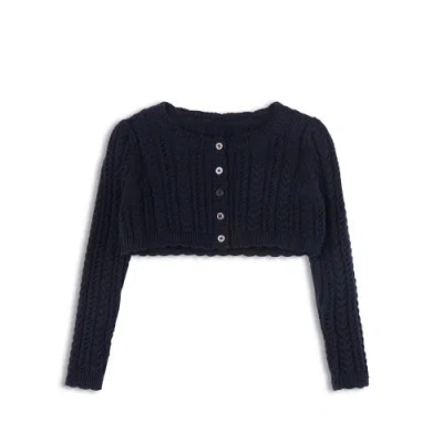 Ely's & Co. Looms Cable Pointelle Collection In Blue