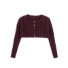 Ely's & Co. Looms Cable Pointelle Collection In Brown