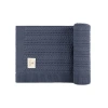 Ely's & Co. Looms Cable Pointelle Flat Collection In Blue