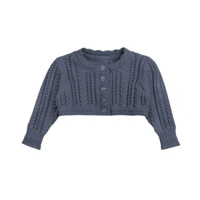 Ely's & Co. Kids'  Looms Cable Pointelle Flat Collection In Blue