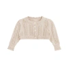 Ely's & Co. Kids'  Looms Cable Pointelle Flat Collection In Neutral