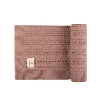 Ely's & Co. Looms Cable Pointelle Flat Collection In Brown