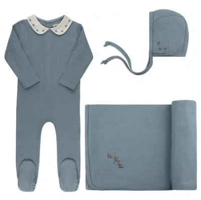 Ely's & Co. Kids'  Looms Embroidered Trim Collection In Blue