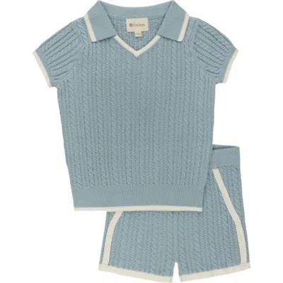 Ely's & Co. Kids'  Looms Embroidered Trim Collection In Blue