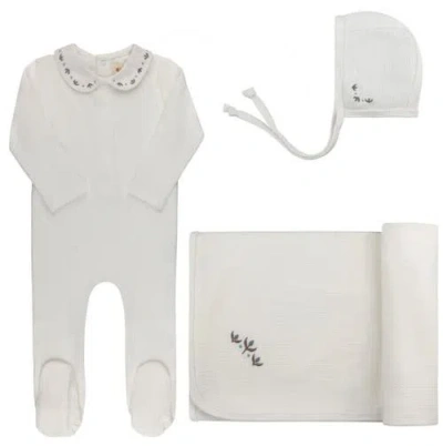 Ely's & Co. Kids'  Looms Embroidered Trim Collection In White
