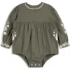 Ely's & Co. Looms Floral Embroidered Collection In Green