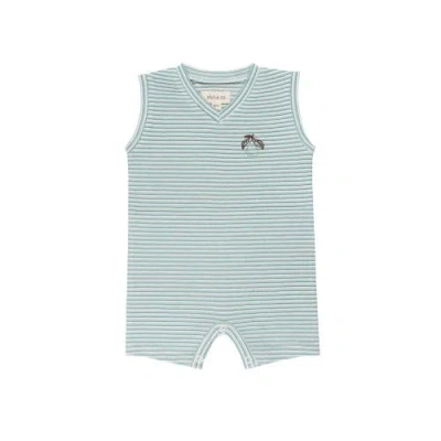 Ely's & Co. Babies'  Metallic Stripe Collection In Blue