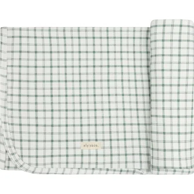 Ely's & Co. Modal French Terry Plaid Sheep Collection In Green