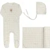 Ely's & Co. Kids'  Modal French Terry Plaid Sheep Collection In Brown