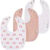 Ely's & Co. Muslin Terry Bib 3 Pack In Multi