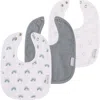Ely's & Co. Kids'  Muslin Terry Bib 3 Pack In Blue Rain Drops