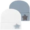 Ely's & Co. Kids'  Newborn Hospital Hats 2 Packs In Blue & White