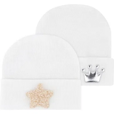 Ely's & Co. Kids'  Newborn Hospital Hats 2 Packs In White