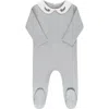 Ely's & Co. Kids'  Organic Cotton Embroidered Collar Collection In Green