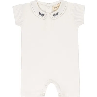 Ely's & Co. Kids'  Organic Cotton Embroidered Collar Collection In Neutral