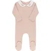 Ely's & Co. Organic Cotton Embroidered Collar Collection In Pink