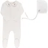 Ely's & Co. Organic Cotton Embroidered Collar Collection In White