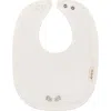 Ely's & Co. Kids'  Organic Wide Rib Embroidered Scallop Collar Collection In Ivory/blue