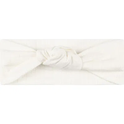 Ely's & Co. Babies'  Organic Wide Rib Embroidered Scallop Collar Collection In Ivory/pink