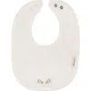 Ely's & Co. Kids'  Organic Wide Rib Embroidered Scallop Collar Collection In Ivory/pink