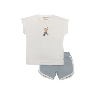 Ely's & Co. Babies'  Playful Mouse Collection In Blue