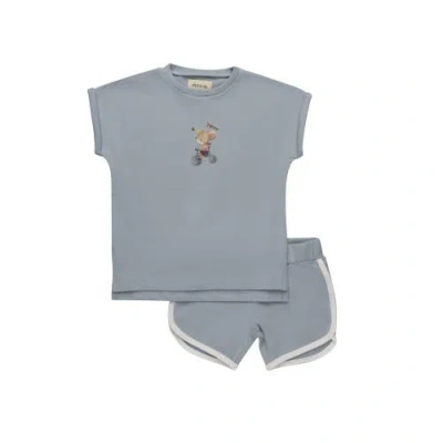 Ely's & Co. Babies'  Playful Mouse Collection In Blue