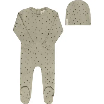Ely's & Co. Babies'  Printed Palm Trees Collection In Green