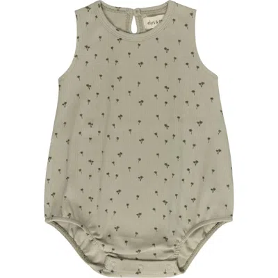 Ely's & Co. Babies'  Printed Palm Trees Collection In Green