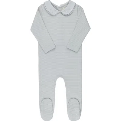 Ely's & Co. Kids'  Ribbed Embroidered Collar Collection In Blue