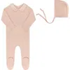Ely's & Co. Ribbed Embroidered Collar Collection In Pink